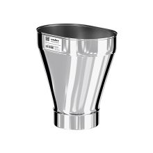 Craft Oval переход с круга (П) на овал (М) 0,33м 100х200 (316/0,8) Ф115