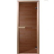 Дверь стеклянная 70х190 см (6 мм) Бронза DoorWood