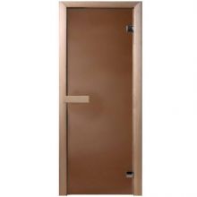 Дверь стеклянная 70х190 см (6 мм) Бронза матовое DoorWood
