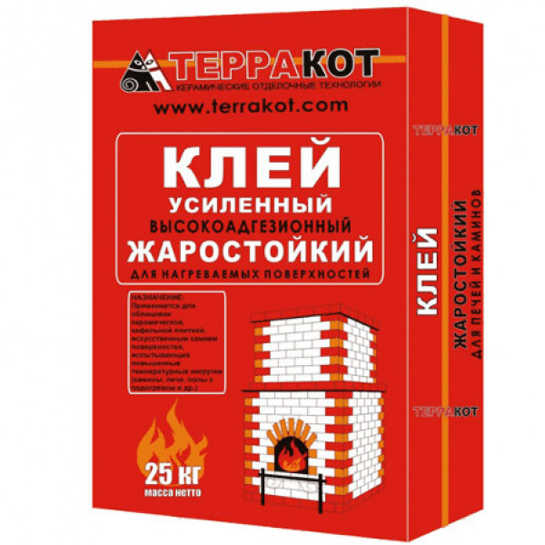 Клей усиленный жаростойкий Терракот 5 кг - купить в Тамбове